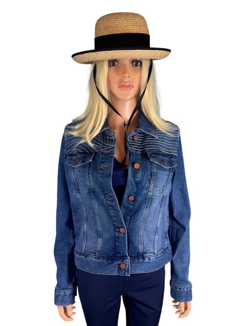 Tilley R2 Women's Medium Brim Raffia Hat UPF50 Packable MSRP$120